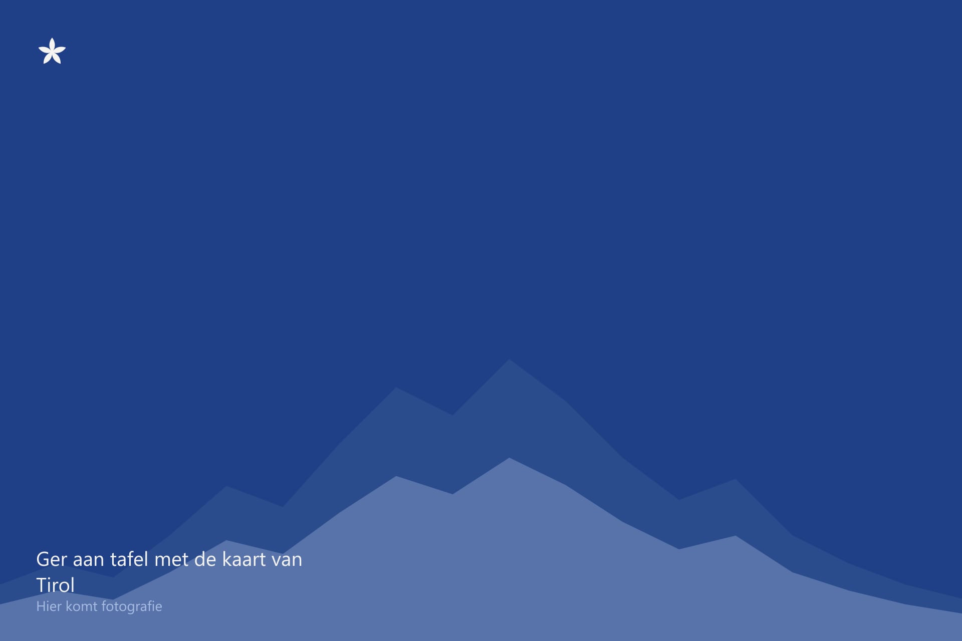 Ger aan tafel met een kaart van Tirol voor zich